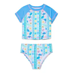 Toddler Rash Guard Bikini Set
