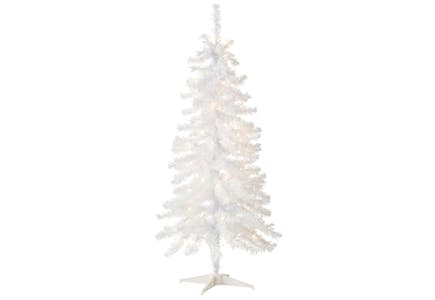Pre-Lit White Christmas Tree