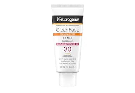 Neutrogena Clear Face Sunscreen 