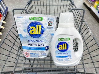 all free & clear laundry in walgreens cart