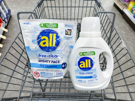All Free & Clear Laundry Care: Get 2 for Under $5 at Walgreens 