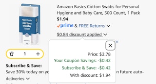 cotton swabs Amazon