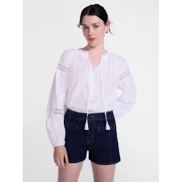 Women's Smocked Neck Top