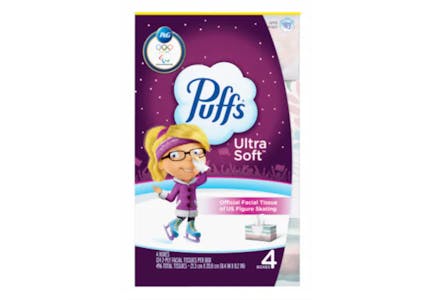Puffs Tissues 4-Pack