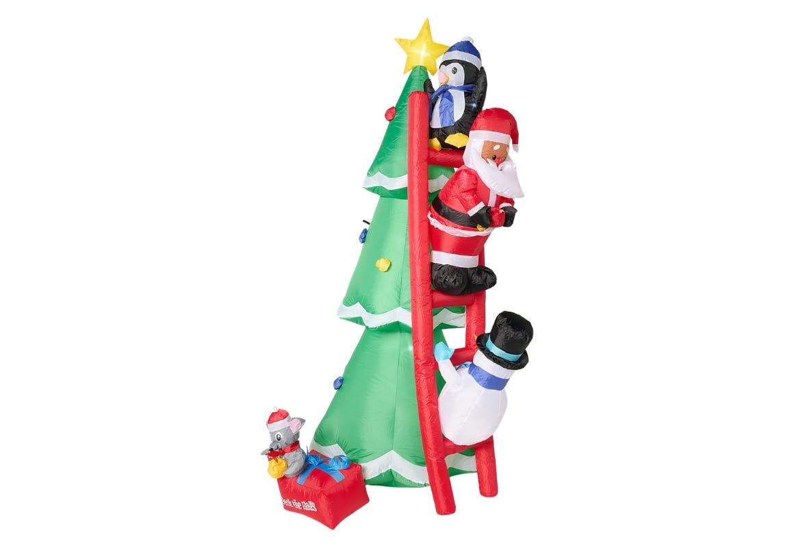 Inflatable Santa & Friends Tree