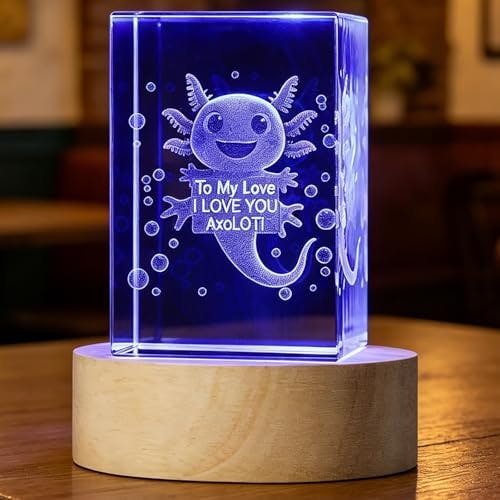 Axolotl Crystal Ball Night Light
