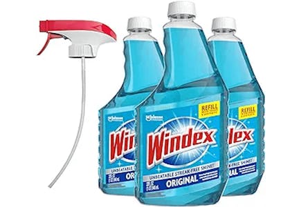 2 Windex Original Glass Cleaner 3-Packs