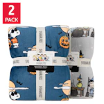 Peanuts Printed VelvetLoft Throw 2-Pack