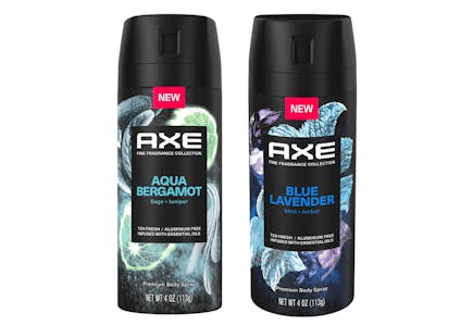 2 Axe Body Sprays