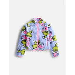 Kids' Grinch Fleece Zip-Up Jacket