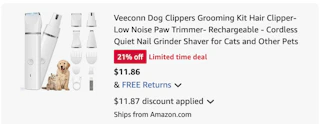 grooming kit Amazon receipt