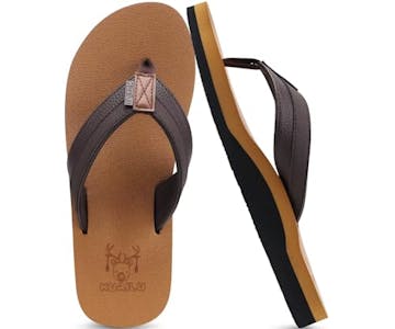 Men's Leather Flip Flops