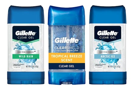 3 Gillette Men's Deodorants