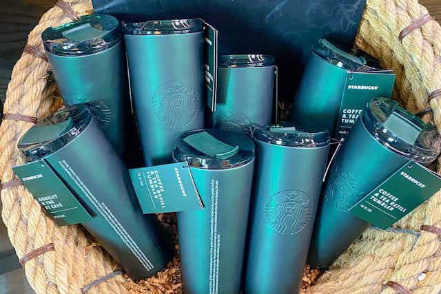 Use This Starbucks Refill Cup to Get Free Coffee All January Long card image