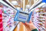 In store photo taken at Walmart of Neutrogena makeup wipes in center aisle