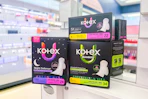 kotex pads on store shelf sponsored