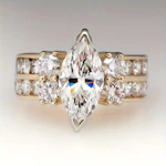 Marquise Cut Cubic Zirconia Ring