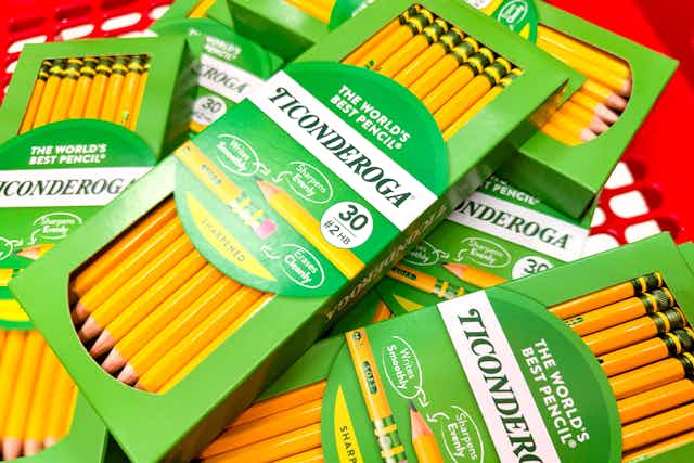 Ticonderoga 30-Count Pre-Sharpened Pencils, Only $4.51 at Target card image