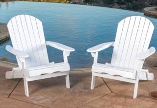 set of 2 chairs outside