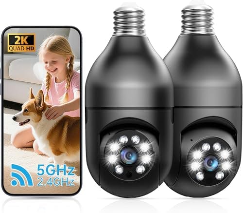 Light Bulb Security Camera Set