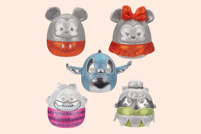 Squishmallows Disney100 Plush 5-Pack, Only $19.99 on Amazon card image