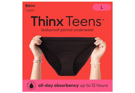 Thinx Teens Cotton Bikini Leakproof Period Underwear