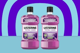 Two bottles of mouthwash