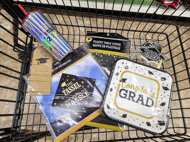 Get Your Graduation Party Supplies for $1.25 at Dollar Tree card image