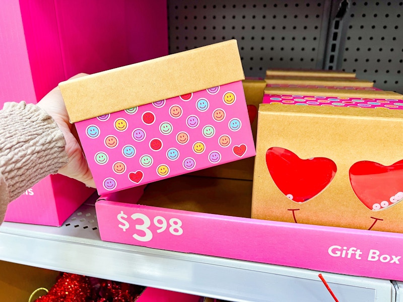 hand holding way to celebrate gift box at walmart