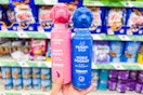 hand holding friday's dog shampoos at dollar tree