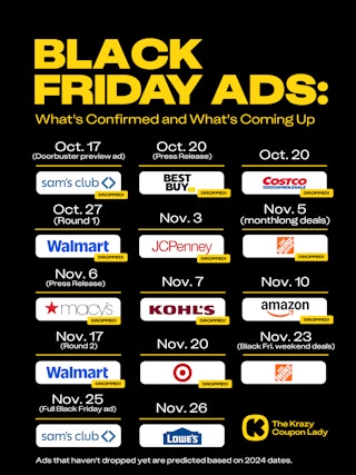 Black friday ad drop dates 2025