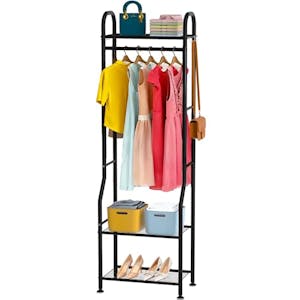 Clothing Rack With Shelves