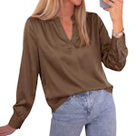 BTFBM Women's Satin Blouse