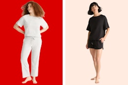 walmart joyspun french terry pajamas collage
