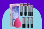 Makeup Brushes and Sponge Set