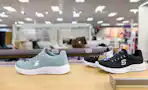 skechers women's sneakers sitting on a target shelf