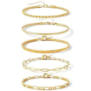 Gold-Plated Bracelet Set
