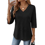 Women's Lace V-Neck Top