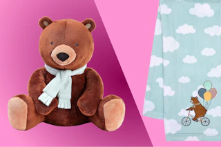 Bedtime Originals Plush Bear & matching baby blanket