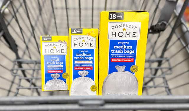 Complete Home Trash Bags, as Low as $1.79 at Walgreens card image