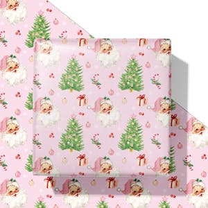 Pink Christmas Wrapping Paper