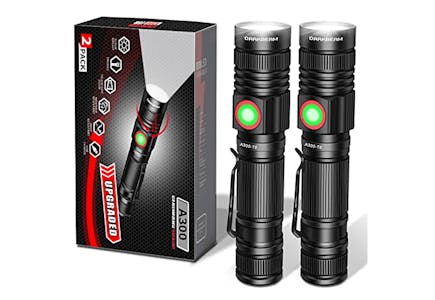 Rechargeable LED Flashlight Set