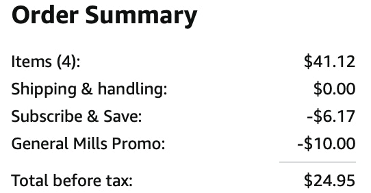 Sour Fruit roll ups Amazon receipt