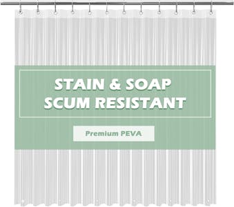 Shower Curtain Liner With Hooks
