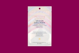 collagen eye gels on a pink background