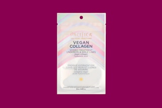 collagen eye gels on a pink background