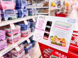 ello glass meal prep box in target cart