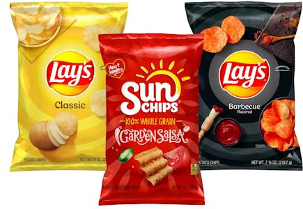 3 SunChips or Lay's Chips