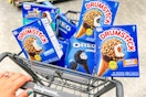 walgreens shopping cart with oreo and drumsticks ice cream