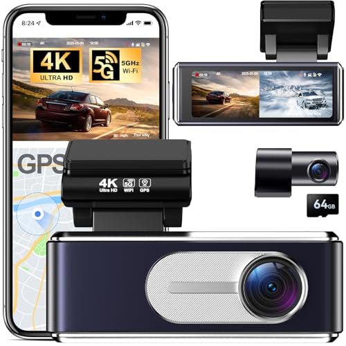 4K Dash Cam Front and Rear